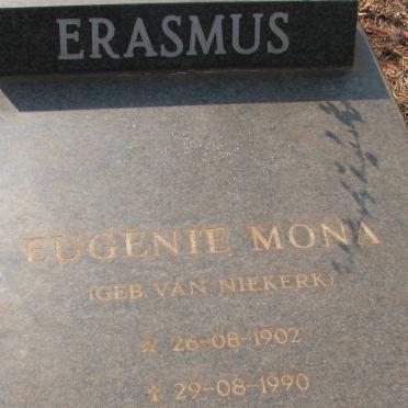ERASMUS Eugenie Mona VAN NIEKERK 1902-1990