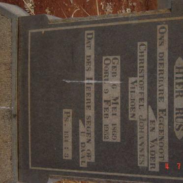 VILJOEN Christoffel Johannes 1869-1952