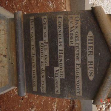 VILJOEN Cornelis Hendrik 1856-1940