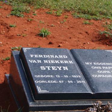 STEYN Ferdinand van Niekerk 1929-2011