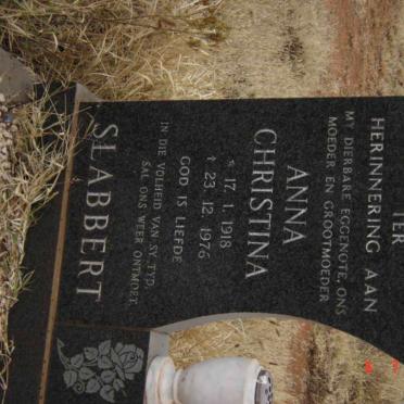 SLABBERT Anna Christina 1918-1976