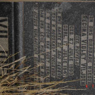 VILJOEN Regina Violet nee HOFFELD 1903-1947