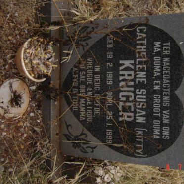 KRUGER Cathelene Susan 1919-1999