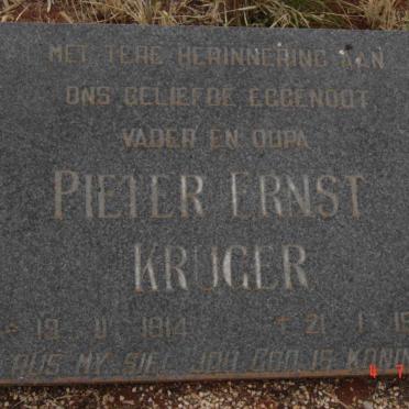 KRUGER Pieter Ernst 1914-1961