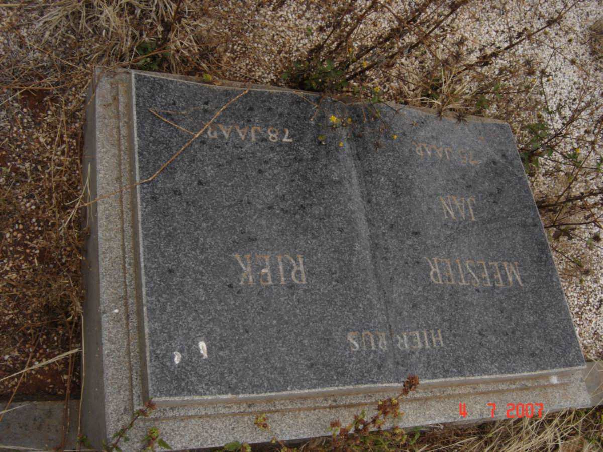 WAL Jan, van der &amp; Riek