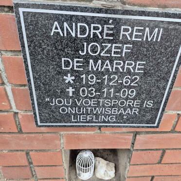 MARRE Andre Remi Jozef, de 1962-2009