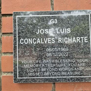 RICHARTE Jose Luis Concalves 1969-2022