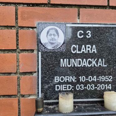 MUNDACKAL Clara 1952-2014