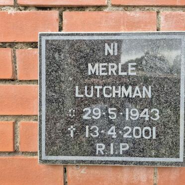 LUTCHMAN Merle 1943-2001