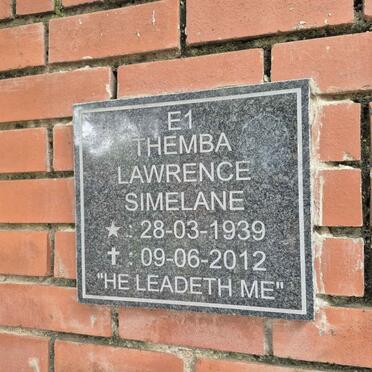 SIMELANE Themba Lawrence 1939-2012