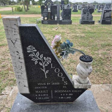 LOOTS Boesman Johan 1951-2007 :: MYBURG Mariet 1972-2001