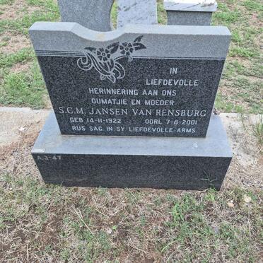 RENSBURG S.C.M., Jansen van 1922-2001