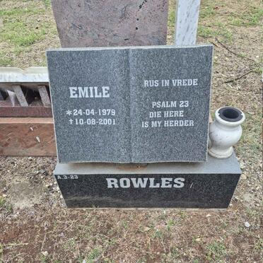 ROWLES Emile 1979-2001