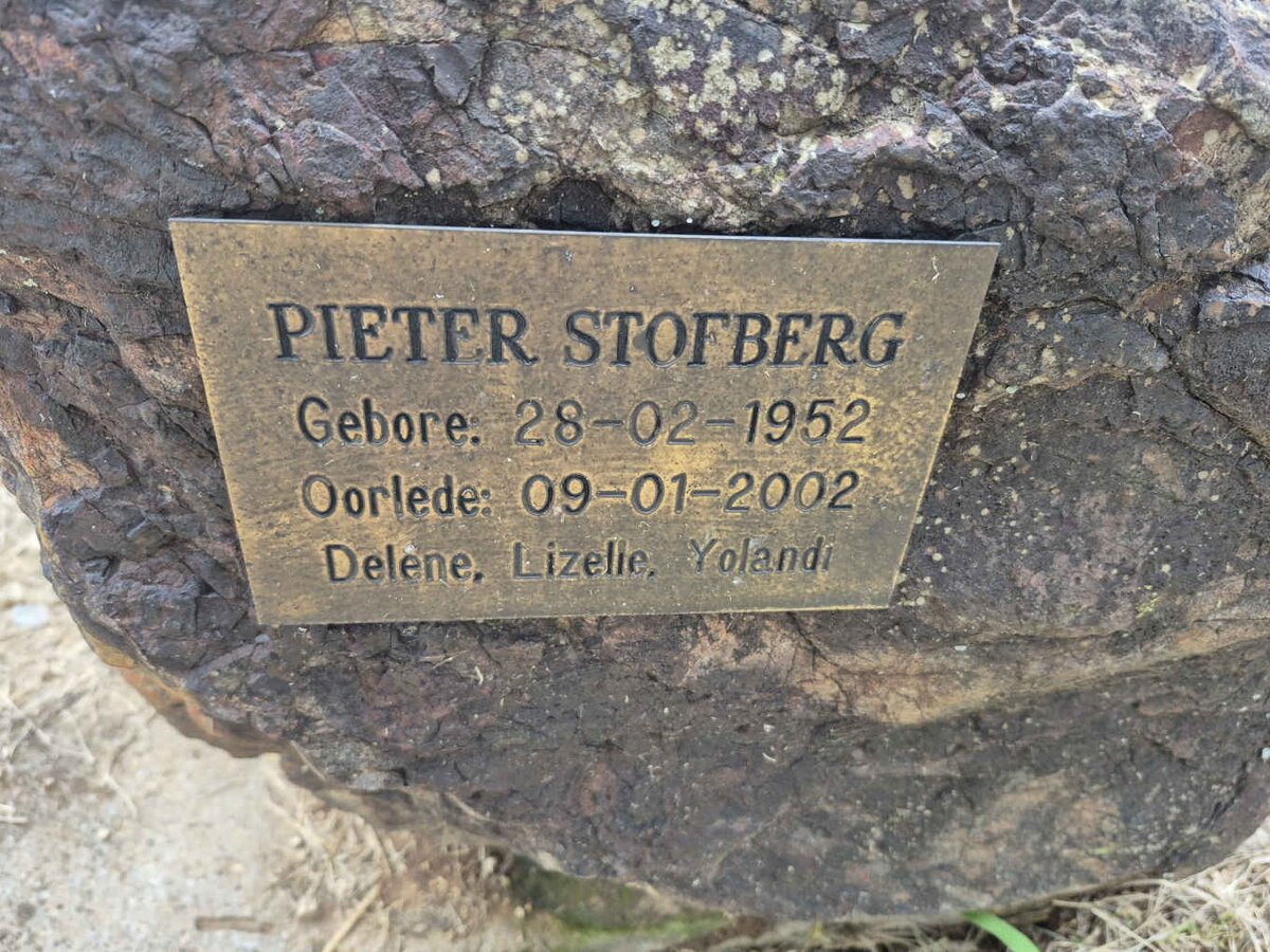 STOFBERG Pieter 1952-2002