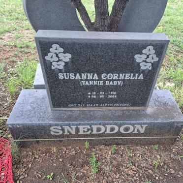 SNEDDON Susanna Cornelia 1916-2004 
