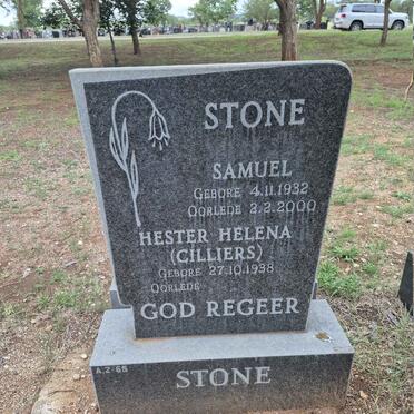 STONE Samuel 1932-2000 & Hester Helena CILLIERS 1938-