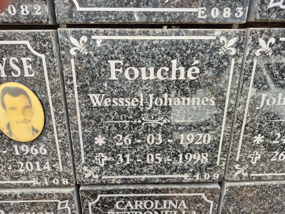 FOUCHE Wessel Johannes 1920-1998
