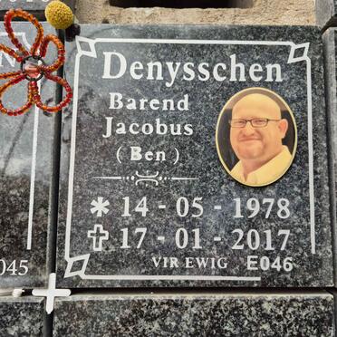 DENYSSCHEN Barend Jacobus 1978-2017 
