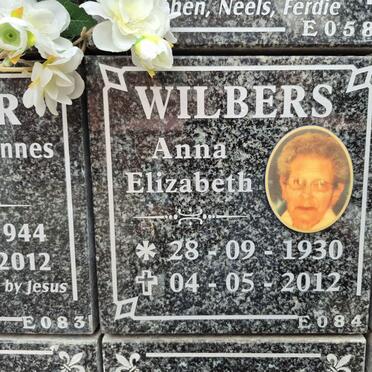 WILBERS Anna Elizabeth 1930-2012
