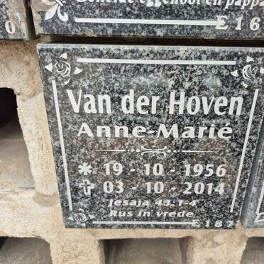 HOVEN Anne-Marie, van der 1956-2014