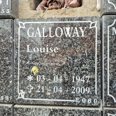 GALLOWAY Louise 1947-2009