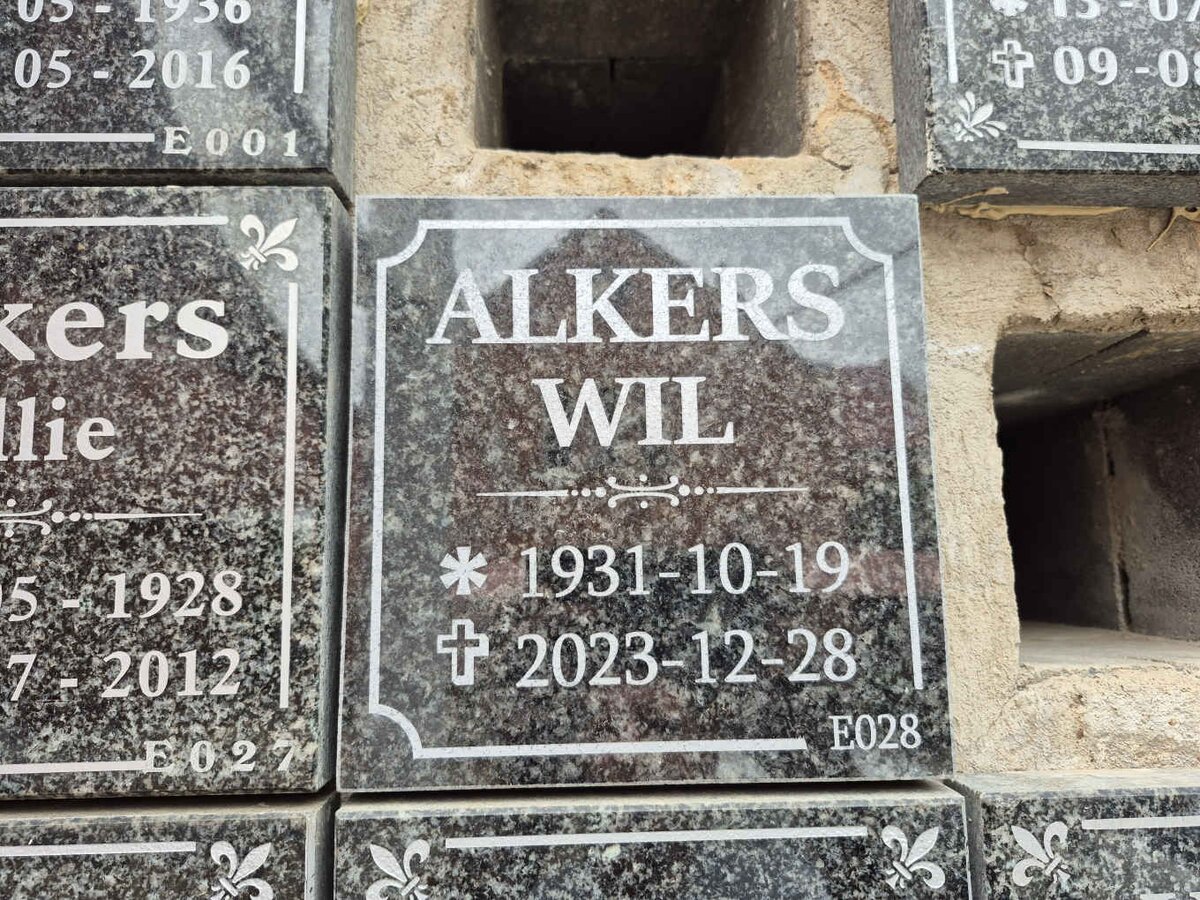 ALKERS Wil 1931-2023