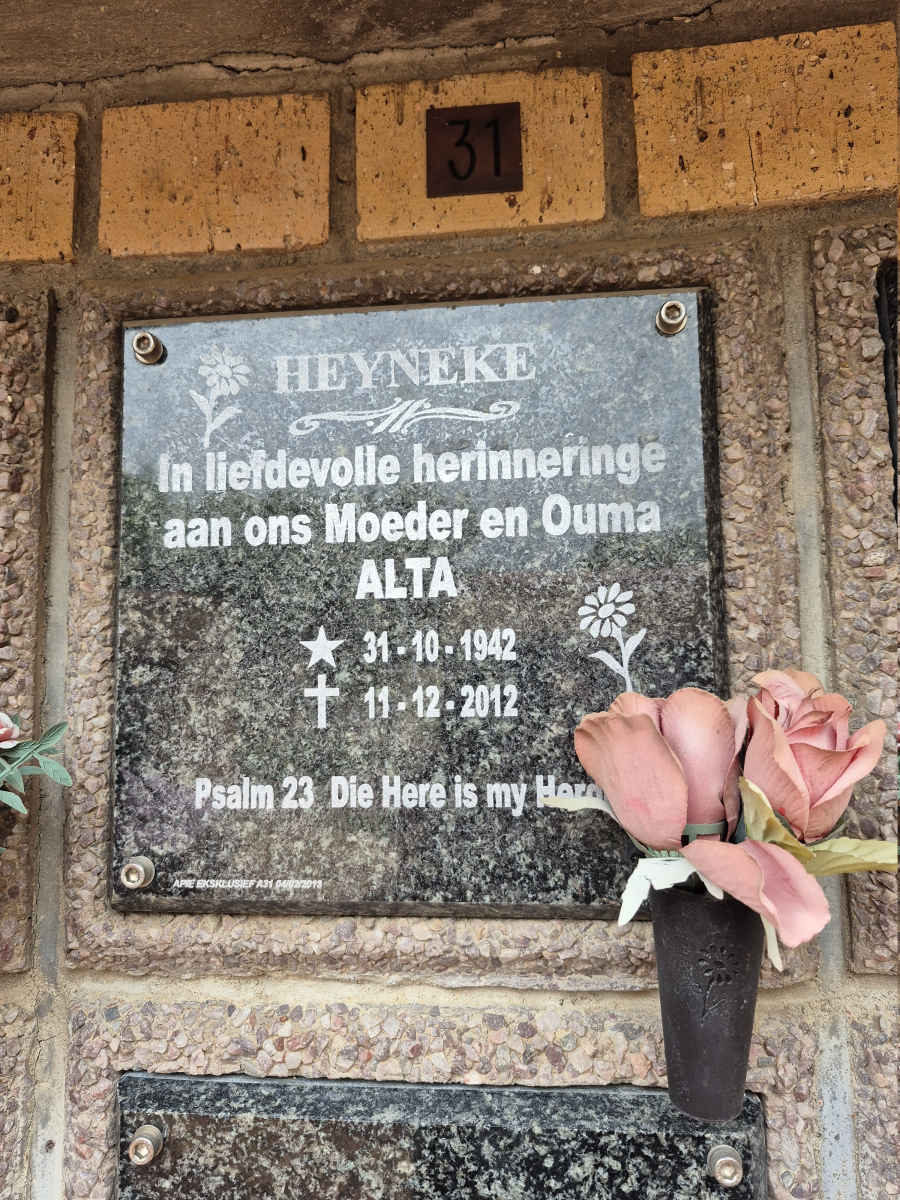 HEYNEKE Alta 1942-2012