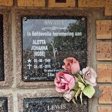 SWART Aletta Johanna 1948-2019