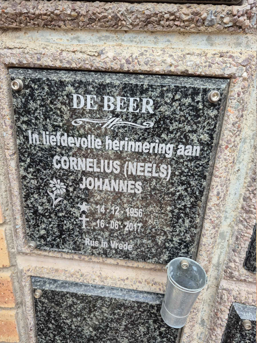 BEER Cornelius Johannes, de 1956-2017