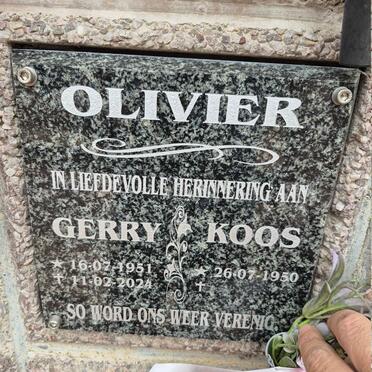 OLIVIER Koos 1950- & Gerry 1951-2024