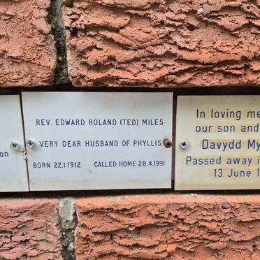 MILES Edward Roland 1912-1991 :: MYBURGH Davydd -1992