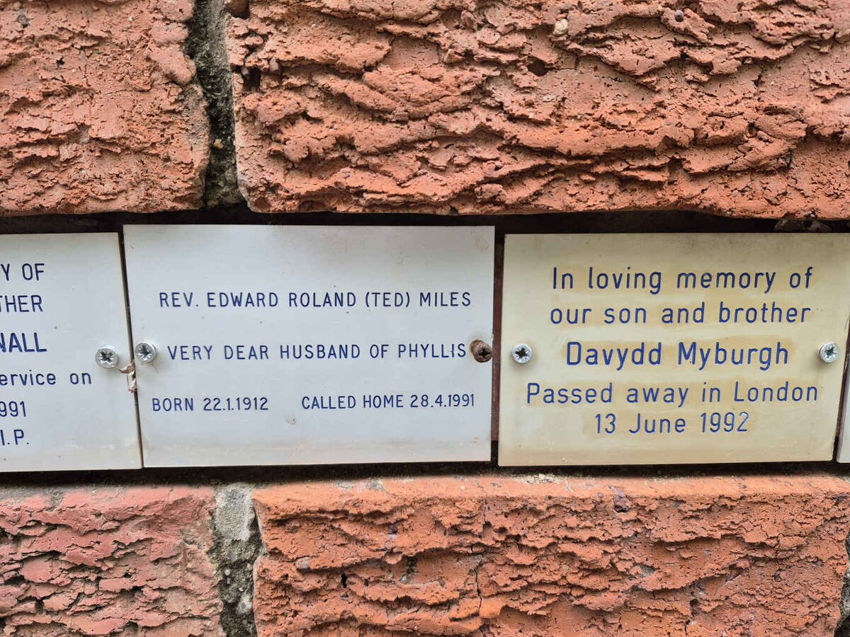 MILES Edward Roland 1912-1991 :: MYBURGH Davydd -1992