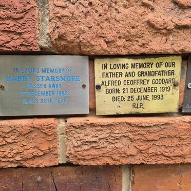 STARSMORE Harry -1995 :: GODDARD Alfred Geoffrey 1919-1993