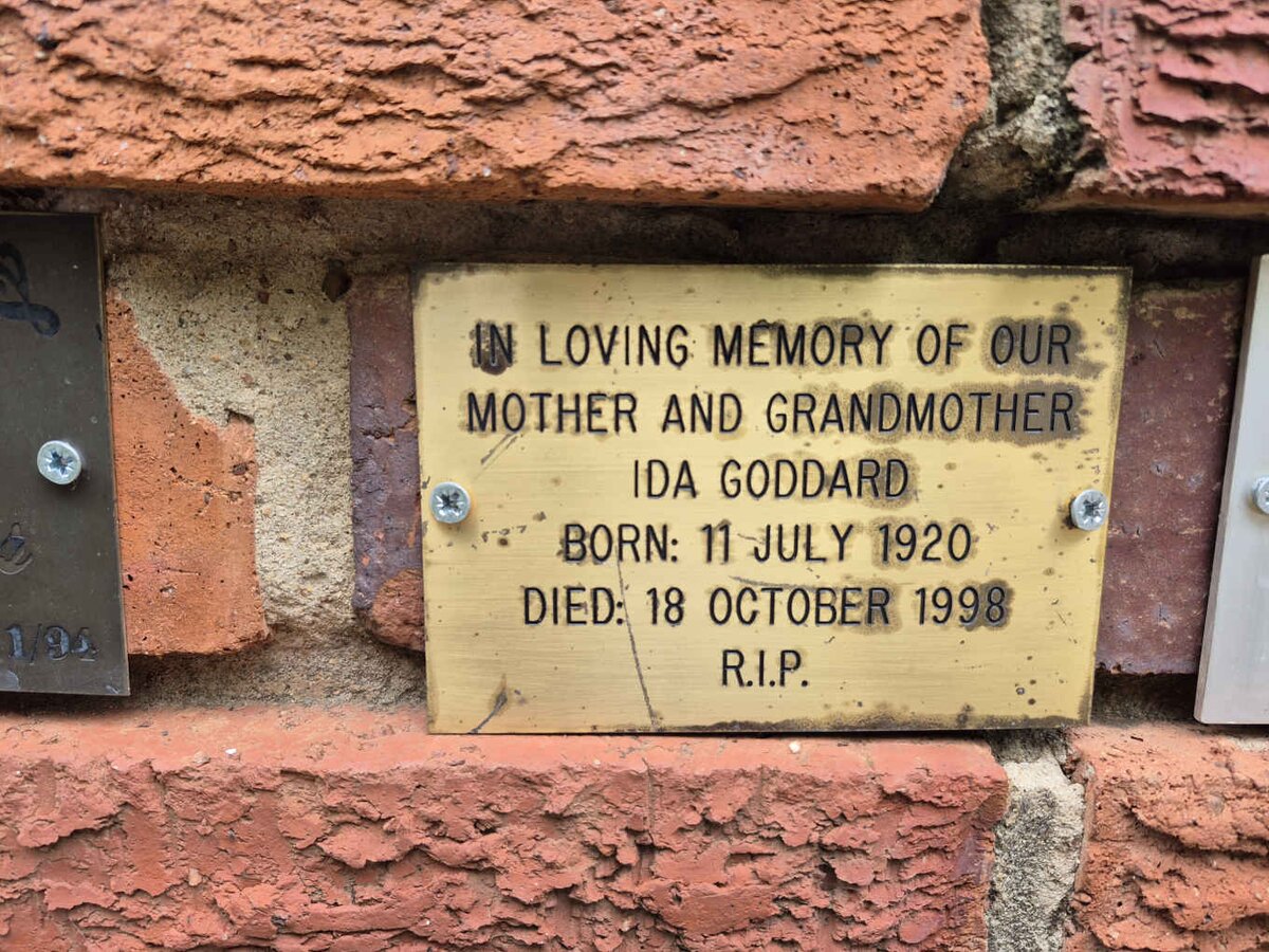 GODDARD Ida 1920-1998