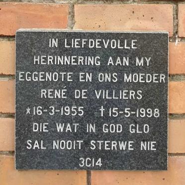 VILLIERS Rene, de 1955-1998