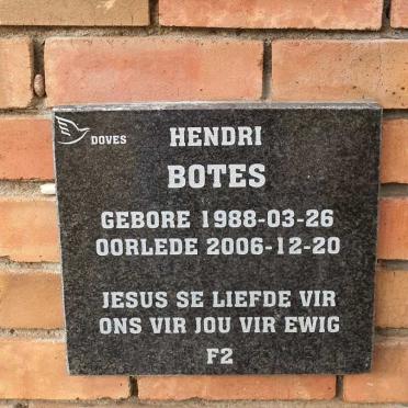BOTES Hendri 1988-2006