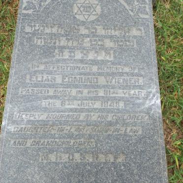 WIENER Elias Edmund -1948