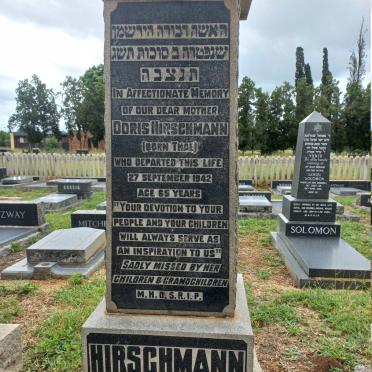 HIRSCHMANN Doris nee THAL -1942