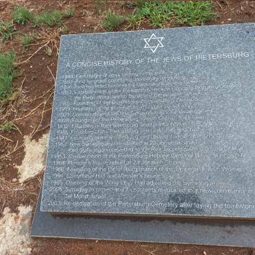 4. A Concise History of the Jews in Pietersburg