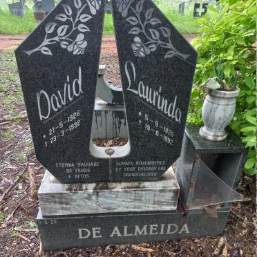 ALMEIDA David, de 1926-1992 & Laurinda 1925-1992