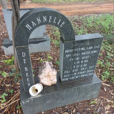 BEER Hannelie, de 1980-1996