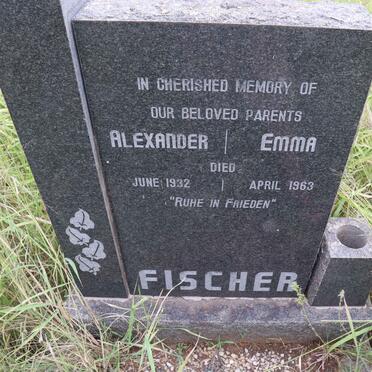 FISCHER Alexander -1932 & Emma -1963