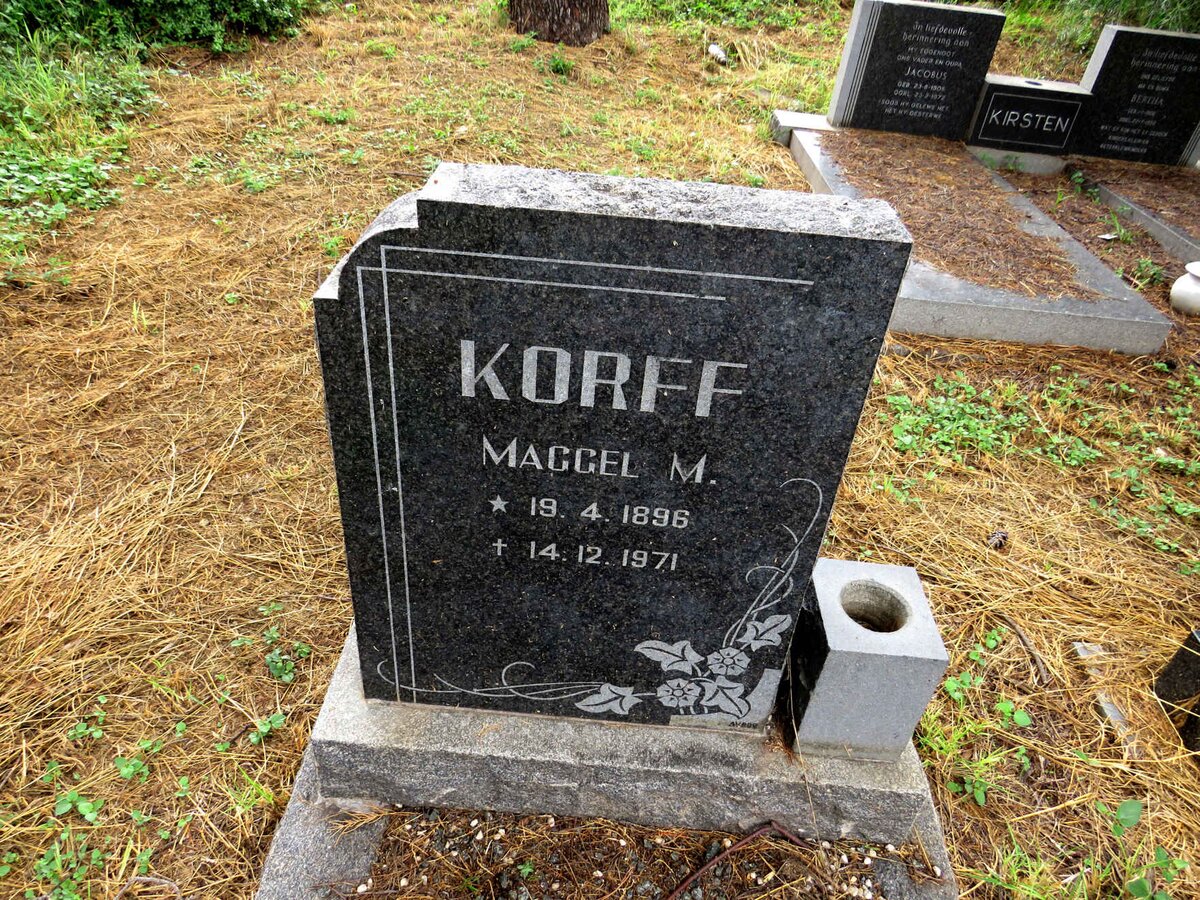 KORFF Maggel M. 1896-1971