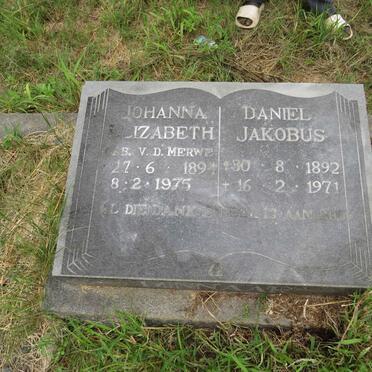 MINNAAR Daniel Jakobus 1892-1971 & Johanna Elizabeth V.D. MERWE 1894-1975