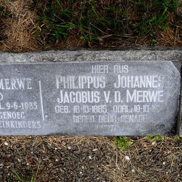 MERWE Philippus Johannes Jacobus, van der 1885-1963 & Maria E nee BOTHA 1893-1985_1 