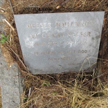 MEESER Johannes Nicolaas 1912-1971