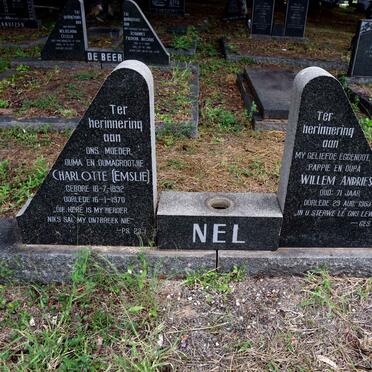 NEL Willem Andries -1963 & Charlotte EMSLIE 1892-1970