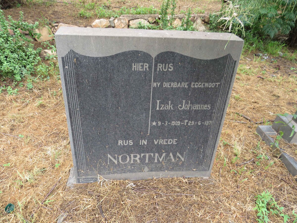 NORTMAN Izak Johannes 1909-1971