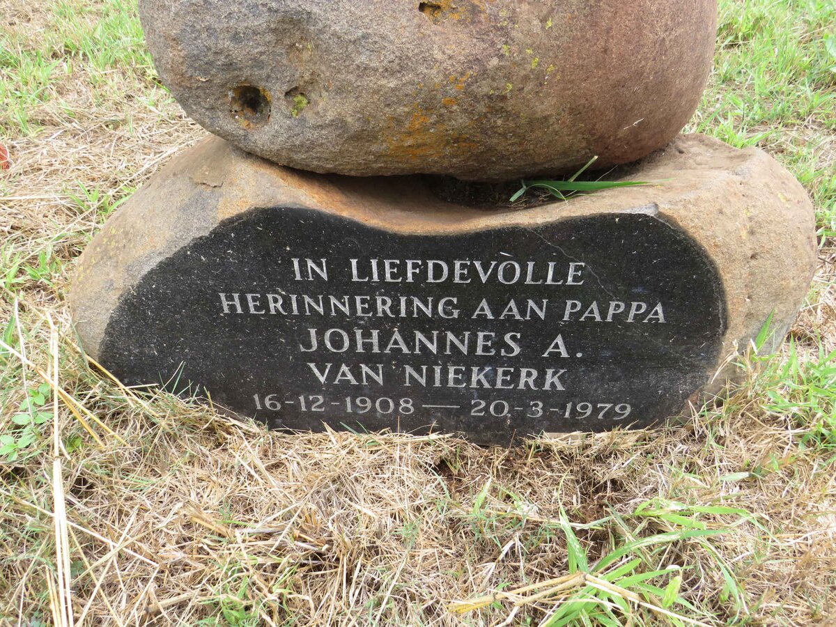 NIEKERK Johannes A., van 1908-1979