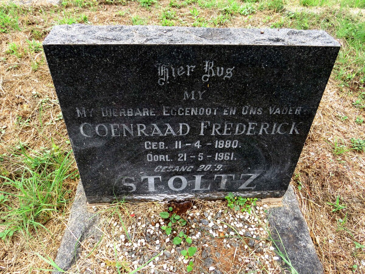 STOLTZ Coenraad Frederick 1880-1961